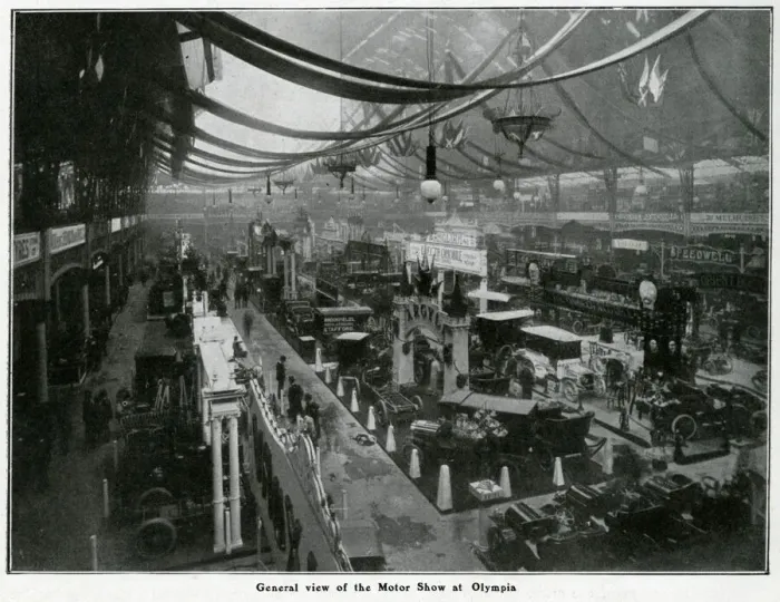 Framed Print : Motor show at Olympia 1905 Framed Print : Motor show at Olympia 1905