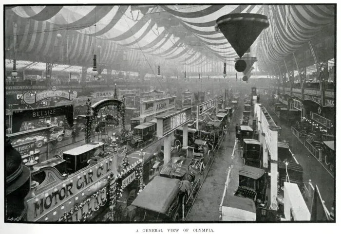 Framed Print : Motor Show at Olympia 1907 Framed Print : Motor Show at Olympia 1907