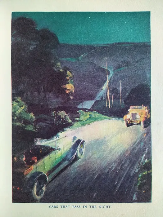 Framed Print : The Motor Picture Book, Cars That Pass in the Night