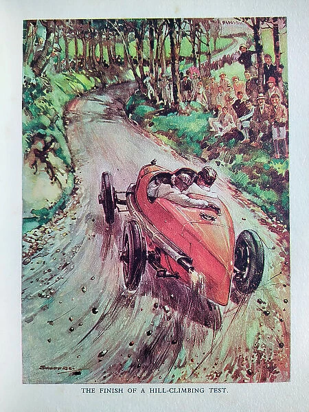 The Motor Picture Book, The Finish of a Hill-Climbing Test