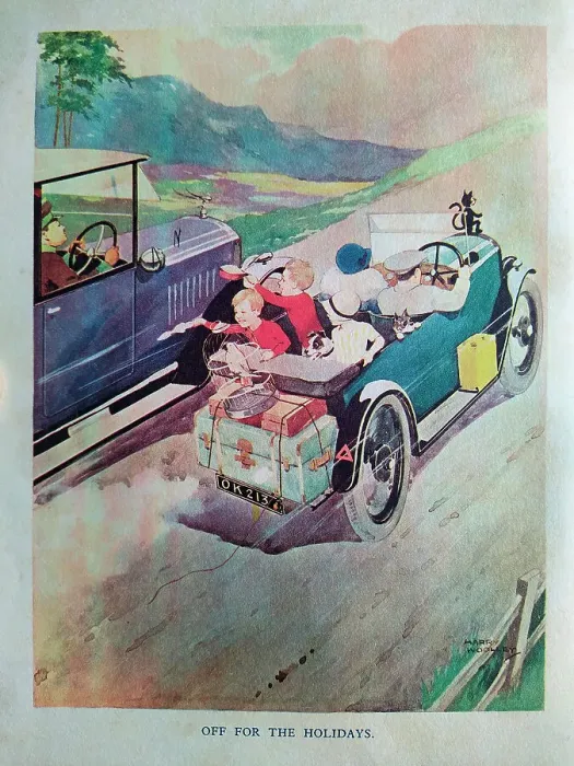 Framed Print : The Motor Picture Book, Off for the Holidays Framed Print : The Motor Picture Book, Off for the Holidays