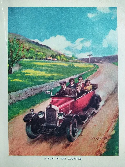 Framed Print : The Motor Picture Book, A Run in the Country Framed Print : The Motor Picture Book, A Run in the Country