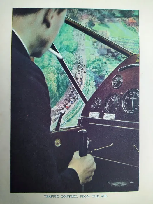 Framed Print : The Motor Picture Book, Traffic Control from the Air Framed Print : The Motor Picture Book, Traffic Control from the Air