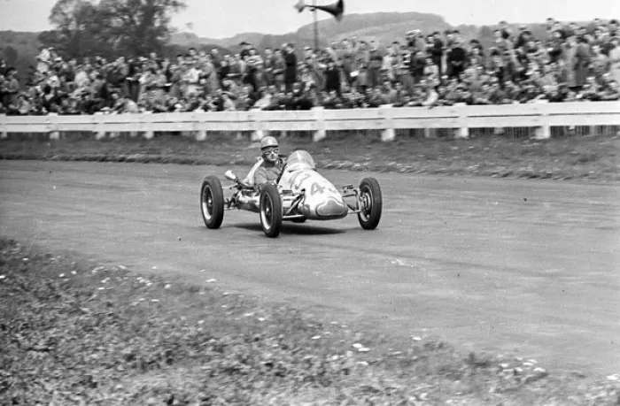 Framed Print : Motor racing in the 1950s