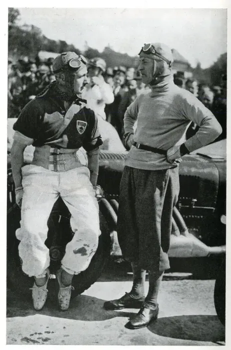 Framed Print : Motor racing drivers Henry Birkin with Malcolm Campbell Framed Print : Motor racing drivers Henry Birkin with Malcolm Campbell