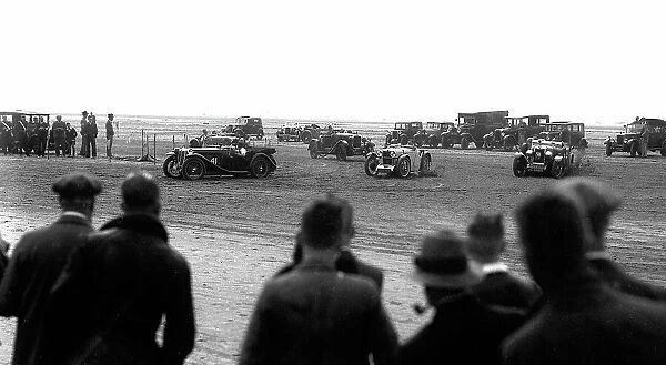 Motor racing on Southport Sands in 1934