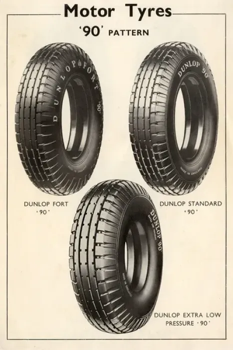 Framed Print : Motor Tyres 90 Pattern - Dunlop - Three styles Framed Print : Motor Tyres 90 Pattern - Dunlop - Three styles