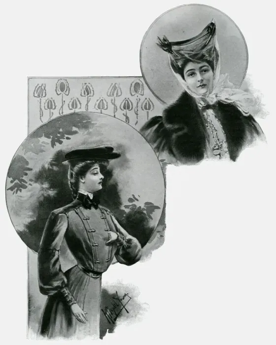 Framed Print : Motoring attire for women 1905 Framed Print : Motoring attire for women 1905