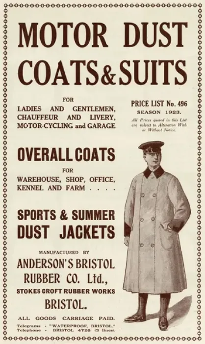 Framed Print : Motoring Coat 1923 Framed Print : Motoring Coat 1923