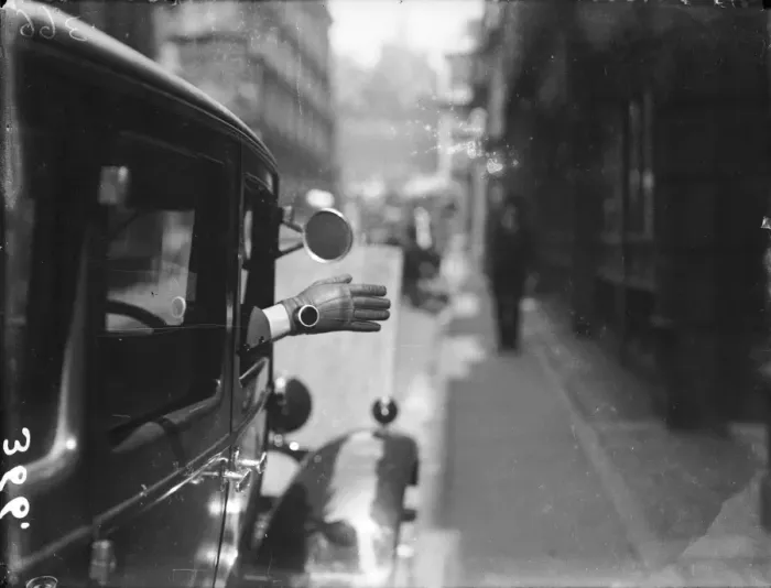 Framed Print : Motoring Hand Signal Framed Print : Motoring Hand Signal