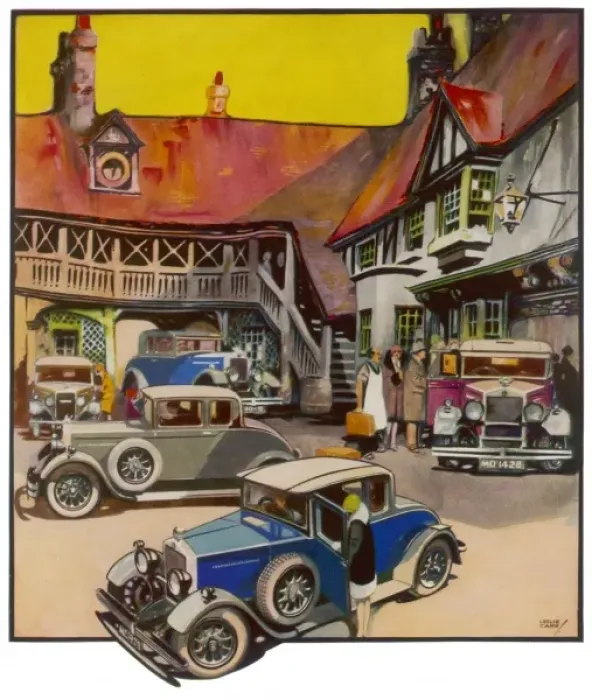 Framed Print : Motoring Scene 1930 Framed Print : Motoring Scene 1930