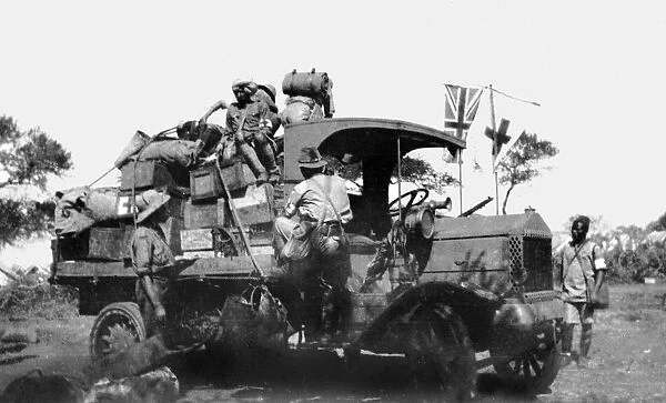 Motorised medical supplies lorry, East Africa, WW1
