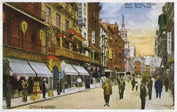 Framed Print : Mott Street, Chinatown, New York City, USA Framed Print : Mott Street, Chinatown, New York City, USA