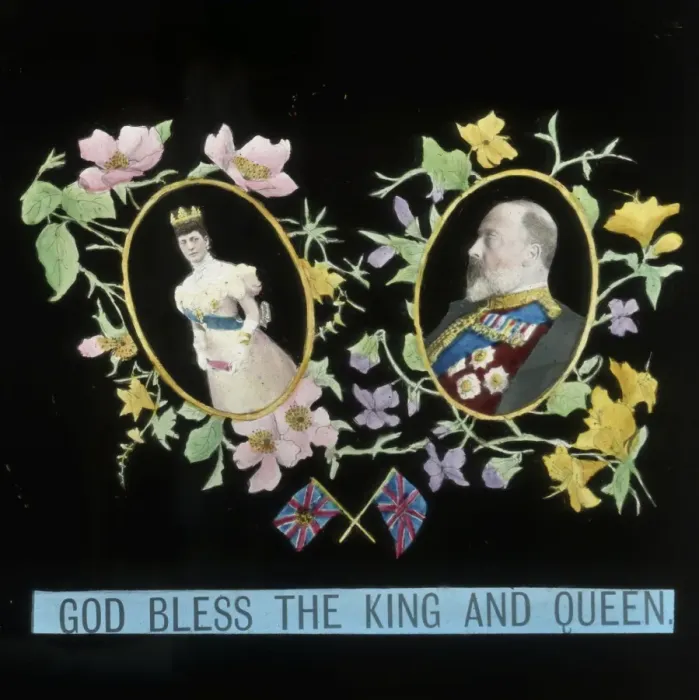 Framed Print : Mottos - God Bless the King and Queen Framed Print : Mottos - God Bless the King and Queen