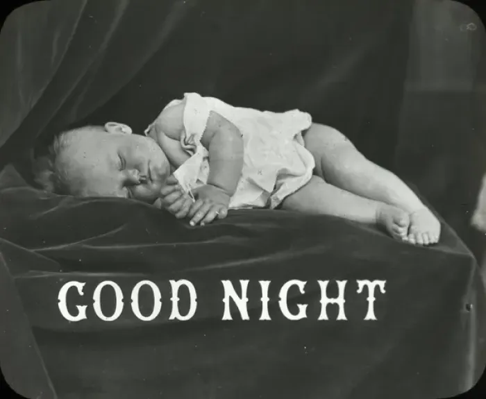 Framed Print : Mottos - Good night Baby Framed Print : Mottos - Good night Baby