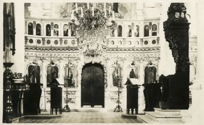 Framed Print : Moudros, Lemnos, Greece - The Interior of the Greek Church Date: 1922 Framed Print : Moudros, Lemnos, Greece - The Interior of the Greek Church Date: 1922