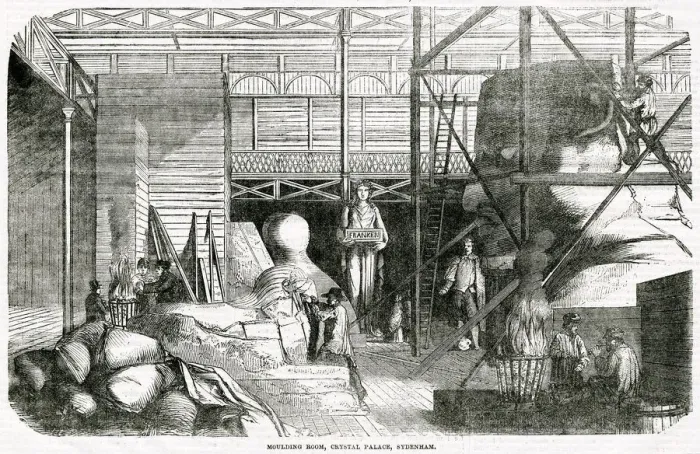 Framed Print : Moulding room - Crystal Palace, Sydenham 1854 Framed Print : Moulding room - Crystal Palace, Sydenham 1854