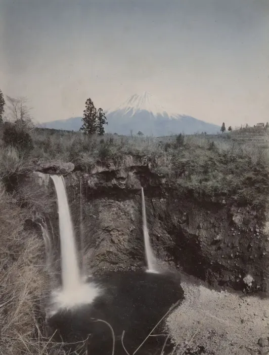 Framed Print : Mount Fujiyama from Odaki Waterfall, Japan Framed Print : Mount Fujiyama from Odaki Waterfall, Japan