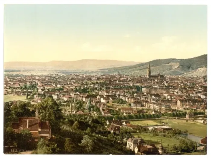 Framed Print : From Mount Loretto, Freiburg, Baden, Germany Framed Print : From Mount Loretto, Freiburg, Baden, Germany