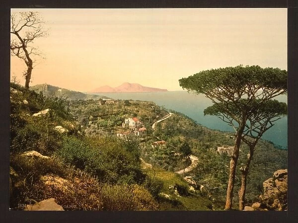 From Mount Sorrento, Capri Island, Italy