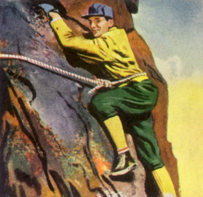 Framed Print : Mountain Climber Date: 1948 Framed Print : Mountain Climber Date: 1948