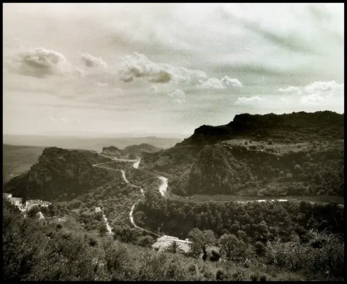 Framed Print : Mountain landscape Southern, Spain, Casaris Framed Print : Mountain landscape Southern, Spain, Casaris