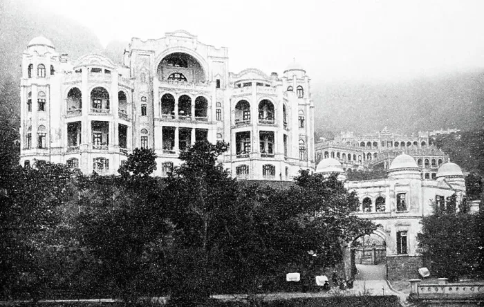 Framed Print : Mountain Palace, Hong Kong, China, early 1900s Framed Print : Mountain Palace, Hong Kong, China, early 1900s