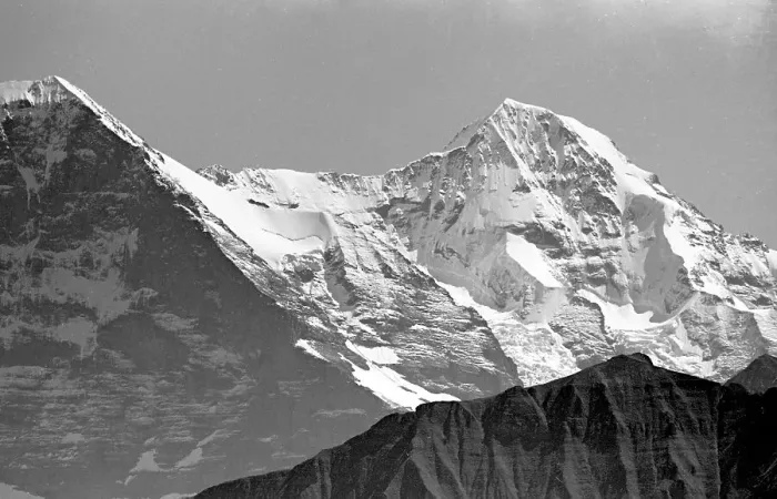 Framed Print : Mountain view in the Alps Framed Print : Mountain view in the Alps