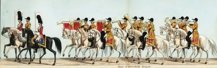 Framed Print : Mounted band of the Household Brigade in Queen Victoria s Framed Print : Mounted band of the Household Brigade in Queen Victoria s