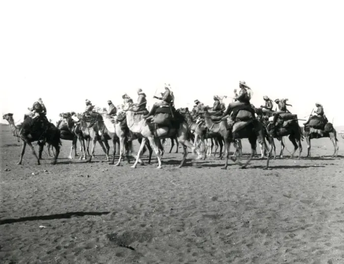 Framed Print : Mounted infantry in the desert, Middle East, WW1 Framed Print : Mounted infantry in the desert, Middle East, WW1