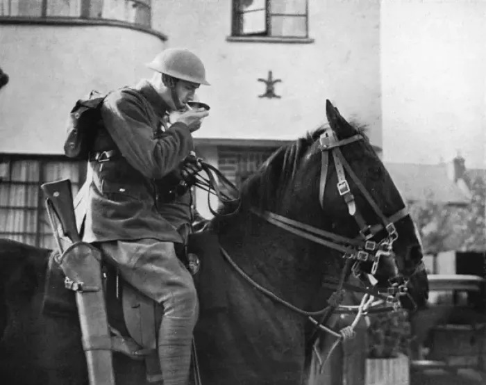 Framed Print : Mounted infantryman, 1939 Framed Print : Mounted infantryman, 1939