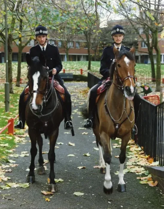 Framed Print : Two mounted Metropolitan Police Officers Framed Print : Two mounted Metropolitan Police Officers