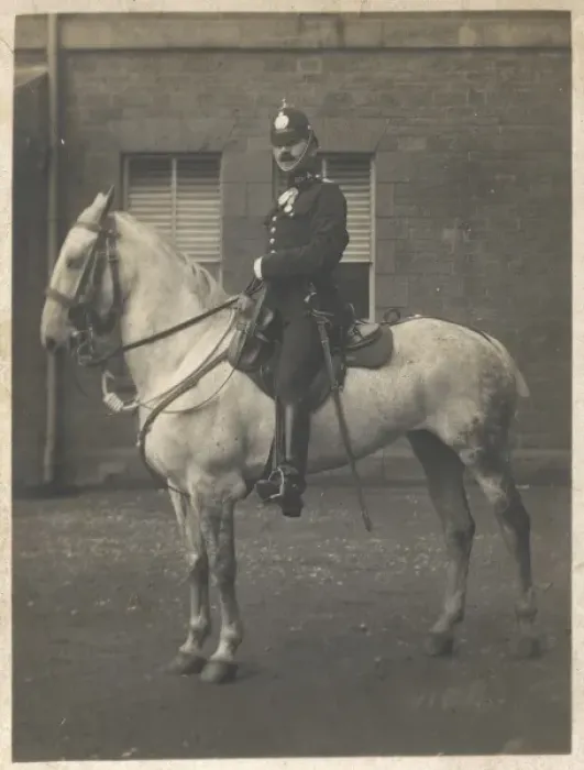 Framed Print : Mounted Policeman / 1910 Framed Print : Mounted Policeman / 1910