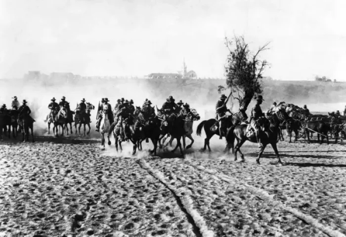 Framed Print : Mounted troops near Upington, South Africa, WW1 Framed Print : Mounted troops near Upington, South Africa, WW1