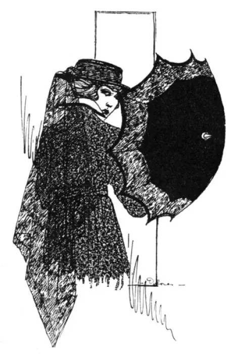 Framed Print : Mourning fashion with parasol, WW1 Framed Print : Mourning fashion with parasol, WW1