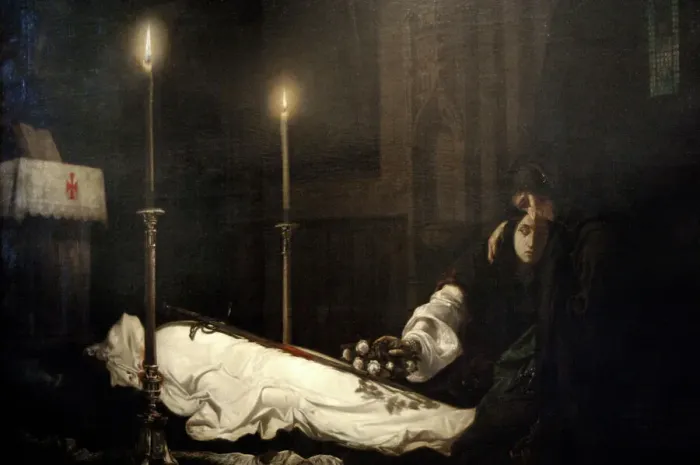 Framed Print : The Mourning of Laszlo Hunyadi by Viktor Madarasz Framed Print : The Mourning of Laszlo Hunyadi by Viktor Madarasz