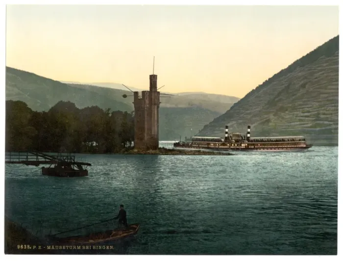 Framed Print : The Mouse Tower, Bingen, the Rhine, Germany Framed Print : The Mouse Tower, Bingen, the Rhine, Germany