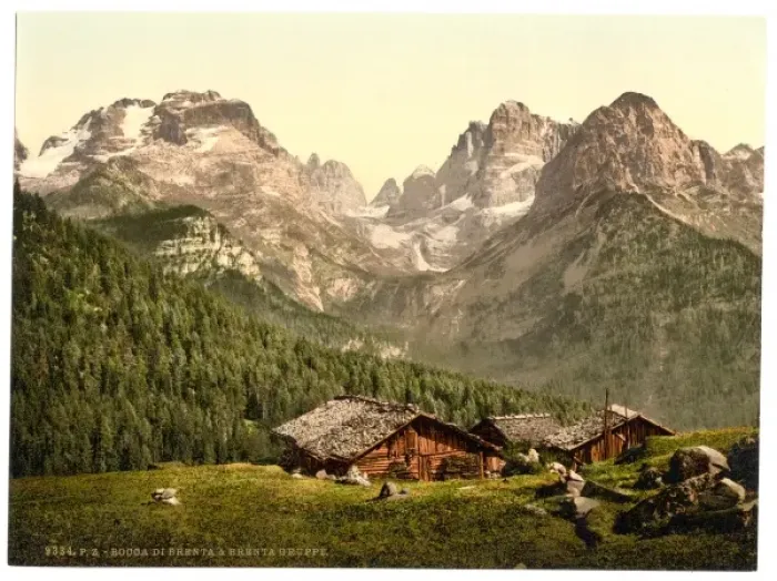 Framed Print : Mouth of the Brenta and Brenta Group, Tyrol, Austro-Hungary Framed Print : Mouth of the Brenta and Brenta Group, Tyrol, Austro-Hungary