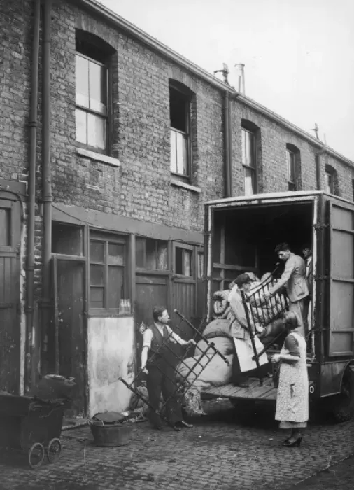 Framed Print : Moving to a Council Flat Framed Print : Moving to a Council Flat