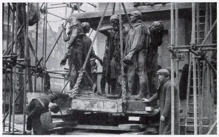 Framed Print : Moving Famous London Statues to Safety 1941 Framed Print : Moving Famous London Statues to Safety 1941