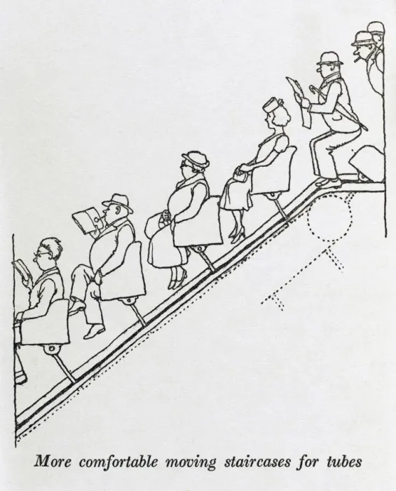 Framed Print : Moving staircase / W H Robinson Framed Print : Moving staircase / W H Robinson