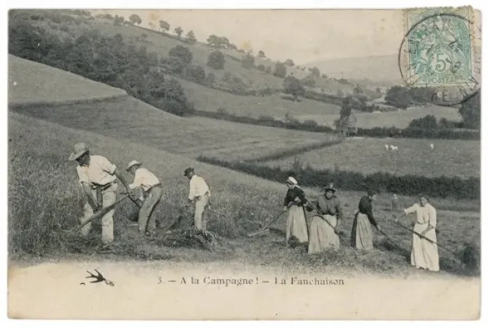 Framed Print : MOWING HAY, 1907 Framed Print : MOWING HAY, 1907