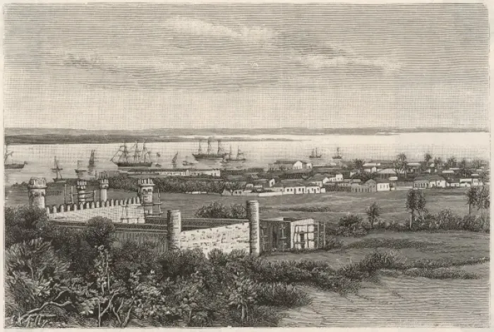 Framed Print : Mozambique / Delagoa 1890 Framed Print : Mozambique / Delagoa 1890