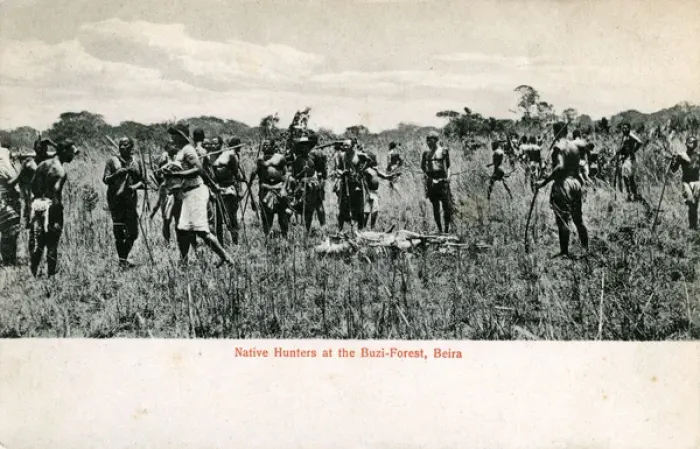 Framed Print : Mozambique - Native Hunters, Buzi-Forest Framed Print : Mozambique - Native Hunters, Buzi-Forest