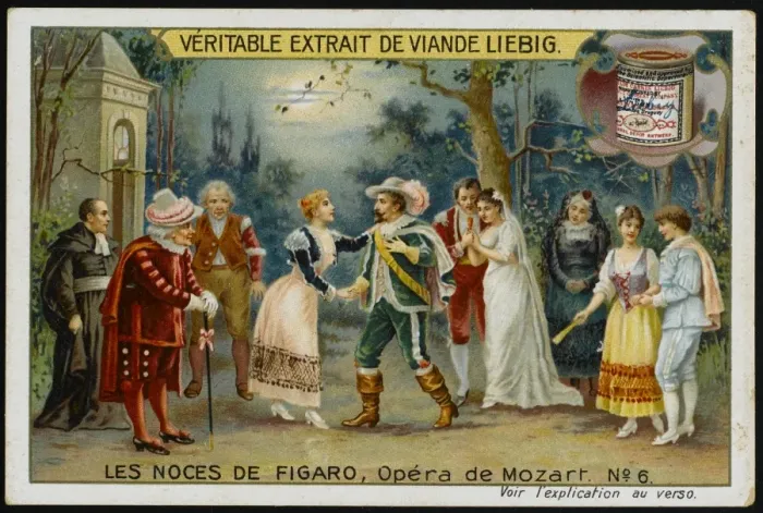 Framed Print : Mozart / Nozze / Liebig 6 Framed Print : Mozart / Nozze / Liebig 6