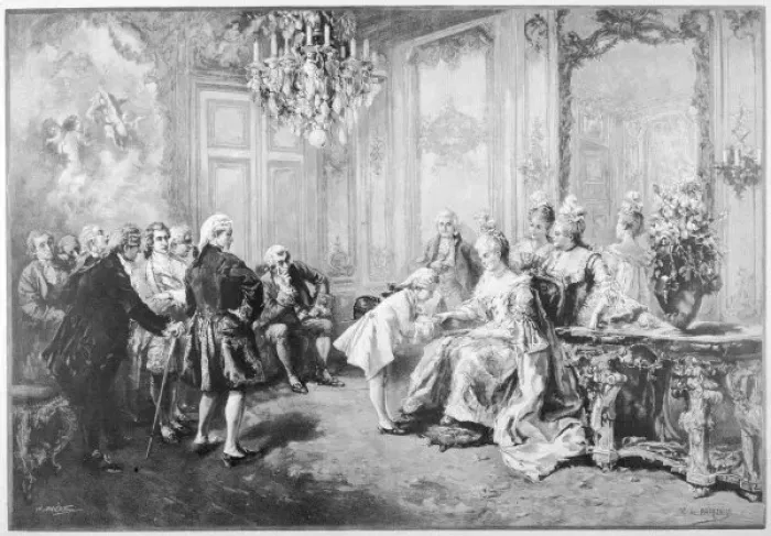 Framed Print : Mozart Pompadour Framed Print : Mozart Pompadour