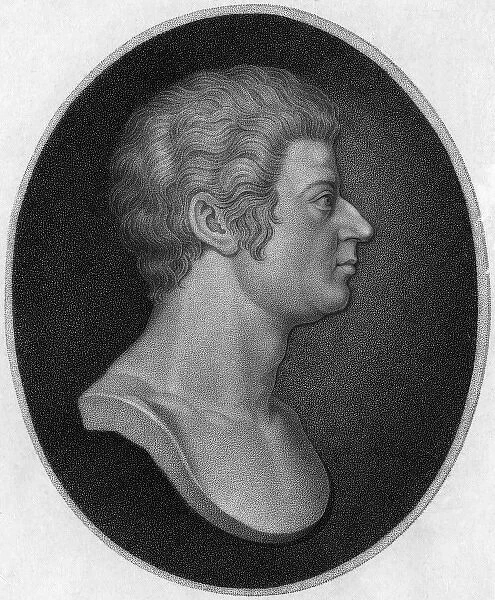 Mozart Profile Bust. WOLFGANG AMADEUS MOZART the Austrian composer Date: 1756 - 1791