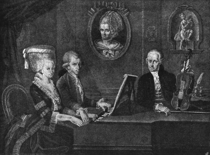 Framed Print : Mozart Sister and Father Framed Print : Mozart Sister and Father