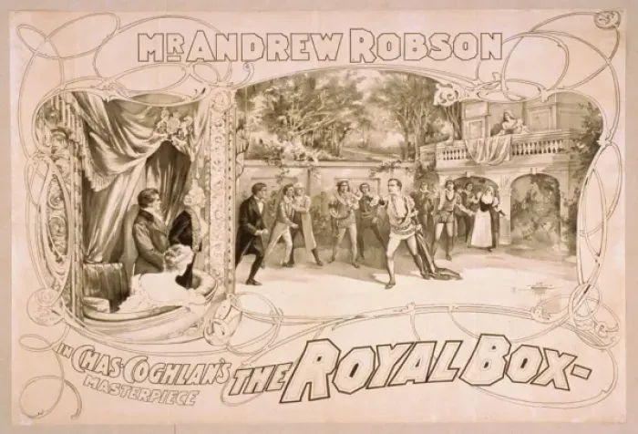Framed Print : Mr. Andrew Robson in Chas. Coghlans masterpiece, The royal