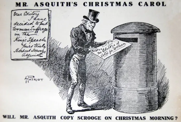 Framed Print : Mr. Asquith as Scrooge Framed Print : Mr. Asquith as Scrooge